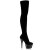 Pleaser ADORE-3002 Black Stretch Velvet/Black EU-38 / US-8