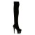 Pleaser ADORE-3002 Black Stretch Velvet/Black EU-38 / US-8