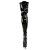Pleaser ADORE-3023 Black Stretch Patent/Black EU-37 / US-7