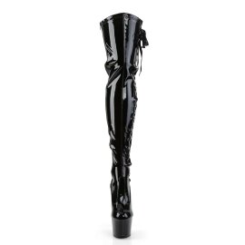 Pleaser ADORE-3050 Black Stretch Patent/Black EU-37 / US-7
