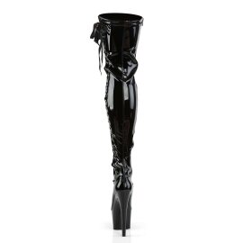 Pleaser ADORE-3050 Black Stretch Patent/Black EU-38 / US-8