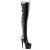Pleaser ADORE-3050 Black Stretch Patent/Black EU-38 / US-8