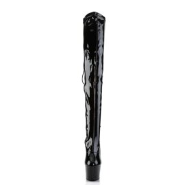 Pleaser ADORE-3063 Black Stretch Patent/Black EU-35 / US-5