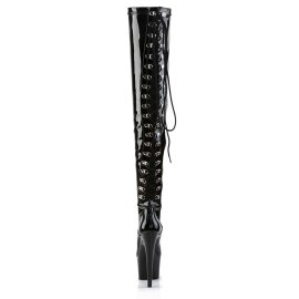 Pleaser ADORE-3063 Black Stretch Patent/Black EU-35 / US-5