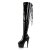Pleaser ADORE-3063 Black Stretch Patent/Black EU-35 / US-5