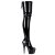 Pleaser ADORE-3063 Black Stretch Patent/Black EU-38 / US-8
