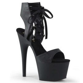 Pleaser ADORE-700-14 Black Faux Leather/Black Matte EU-35...