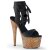 Pleaser ADORE-700-14LG Black Faux Leather/Rose Gold Multi Glitter EU-35 / US-5