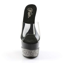 Pleaser ADORE-701-3 Clear/Black-Pewter RS EU-35 / US-5