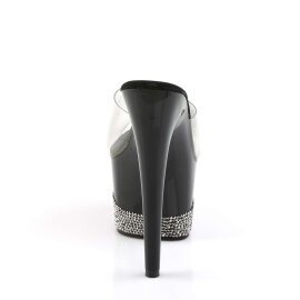 Pleaser ADORE-701-3 Clear/Black-Pewter RS EU-38 / US-8