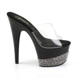 Pleaser ADORE-701-3 Clear/Black-Pewter RS EU-38 / US-8