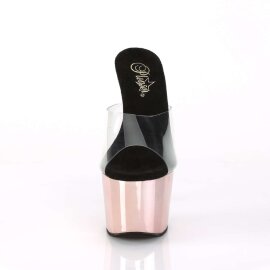 Pleaser ADORE-701 Clear/Rose Gold Chrome EU-35 / US-5