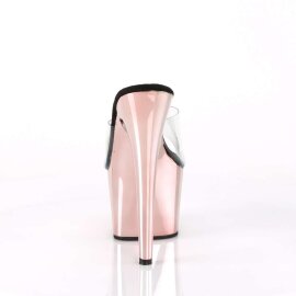 Pleaser ADORE-701 Clear/Rose Gold Chrome EU-36 / US-6