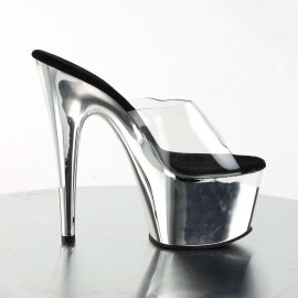 Pleaser ADORE-701 Clear/Silver Chrome EU-35 / US-5