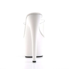 Pleaser ADORE-701 Clear/White EU-38 / US-8
