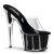 Pleaser ADORE-701G Clear/Black Glitter EU-35 / US-5