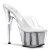 Pleaser ADORE-701G Clear/Silver Glitter EU-35 / US-5