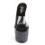 Pleaser ADORE-701LG Clear/Black Holo Glitter EU-37 / US-7