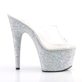 Pleaser ADORE-701LG Clear/Silver Multi Glitter EU-35 / US-5
