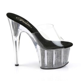 Pleaser ADORE-701SRS Clear/Black SRS EU-35 / US-5