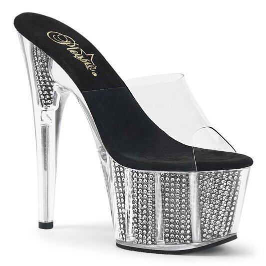 Pleaser ADORE-701SRS Clear/Black SRS EU-37 / US-7