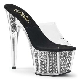 Pleaser ADORE-701SRS Clear/Black SRS EU-38 / US-8