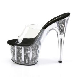 Pleaser ADORE-701SRS Clear/Black SRS EU-38 / US-8