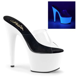 Pleaser ADORE-701UV Clear/Neon White EU-35 / US-5