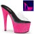 Pleaser ADORE-701UVG Clear/Neon Hot Pink Glitter EU-41 / US-11