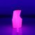Pleaser ADORE-701UVG Clear/Neon Hot Pink Glitter EU-41 / US-11