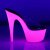Pleaser ADORE-701UVG Clear/Neon Hot Pink Glitter EU-41 / US-11