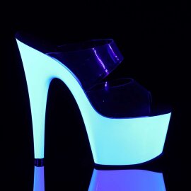Pleaser ADORE-702UV Clear/Neon White EU-35 / US-5