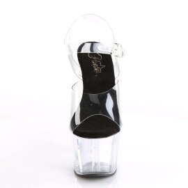 Pleaser ADORE-708 Clear-Black/Clear EU-35 / US-5