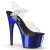 Pleaser ADORE-708 Clear/Blue Chrome EU-35 / US-5