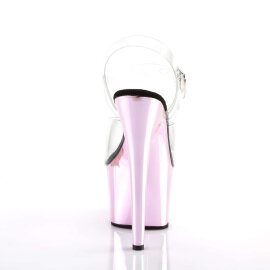 Pleaser ADORE-708 Clear/Baby Pink Chrome EU-40 / US-10