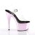 Pleaser ADORE-708 Clear/Baby Pink Chrome EU-40 / US-10