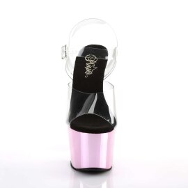 Pleaser ADORE-708 Clear/Baby Pink Chrome EU-35 / US-5
