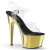 Pleaser ADORE-708 Clear/Gold Chrome EU-38 / US-8