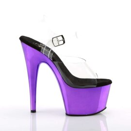 Pleaser ADORE-708 Clear/Purple  Chrome EU-35 / US-5