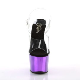 Pleaser ADORE-708 Clear/Purple  Chrome EU-36 / US-6