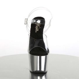 Pleaser ADORE-708 Clear/Silver Chrome EU-35 / US-5