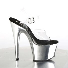 Pleaser ADORE-708 Clear/Silver Chrome EU-35 / US-5