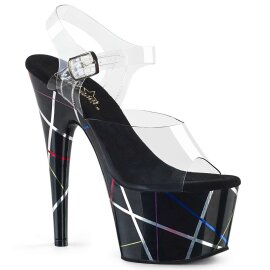 Pleaser ADORE-708BMC Clear/Black EU-35 / US-5