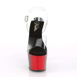 Pleaser ADORE-708BR Clear/Red-Black EU-35 / US-5