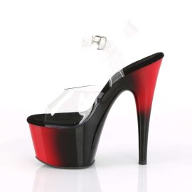 Pleaser ADORE-708BR Clear/Red-Black EU-37 / US-7