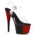 Pleaser ADORE-708BR Clear/Red-Black EU-38 / US-8