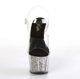 Pleaser ADORE-708CG Clear/Silver Confetti Glitter EU-37 /...