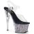 Pleaser ADORE-708CG Clear/Silver Confetti Glitter EU-37 / US-7