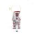 Pleaser ADORE-708FL Clear/Red Flowers EU-37 / US-7