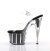 Pleaser ADORE-708G Clear/Black Glitter Inserts EU-35 / US-5